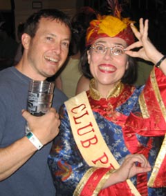 With Pamelia Perkins at Adventurer's Club!